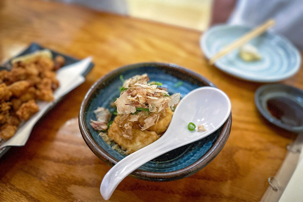 揚げだし豆腐（$7.00）